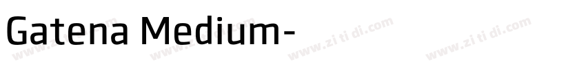Gatena Medium字体转换